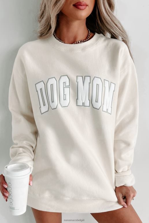 bot de beste "dog mom" zwaargewicht grafische ronde hals NanaMacs HPTT1019