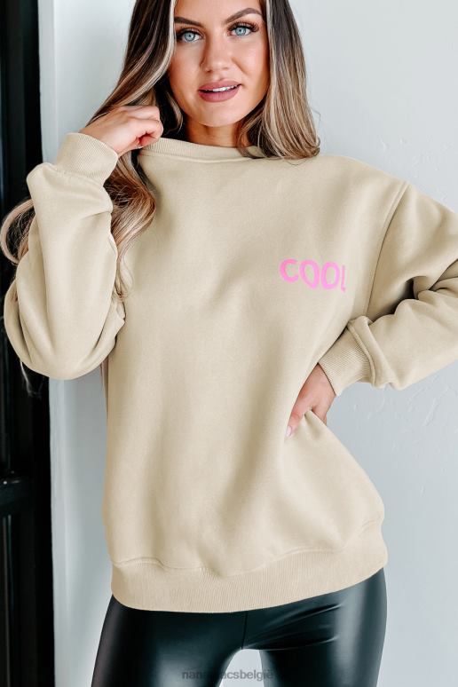 bruinen cool grafisch sweatshirt zijn NanaMacs HPTT1071