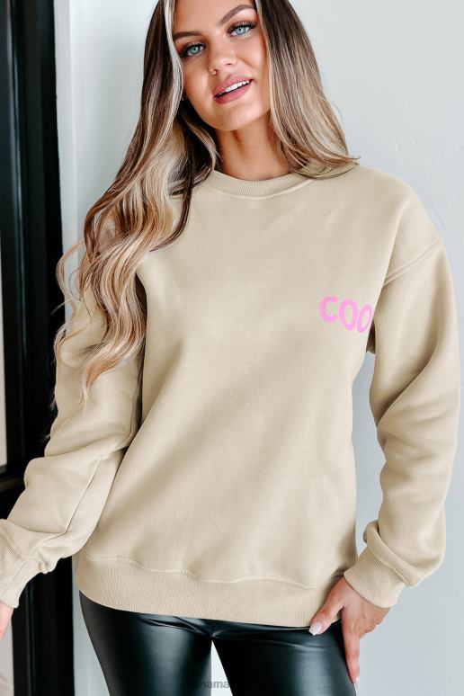 bruinen cool grafisch sweatshirt zijn NanaMacs HPTT1071