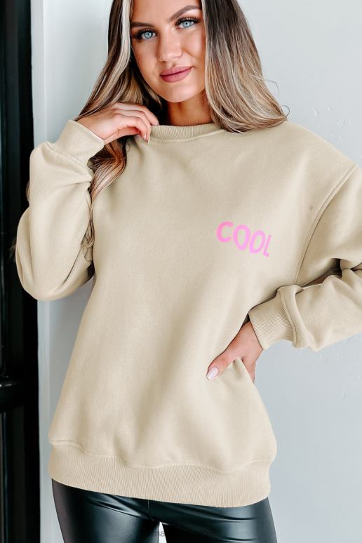 bruinen cool grafisch sweatshirt zijn NanaMacs HPTT1071