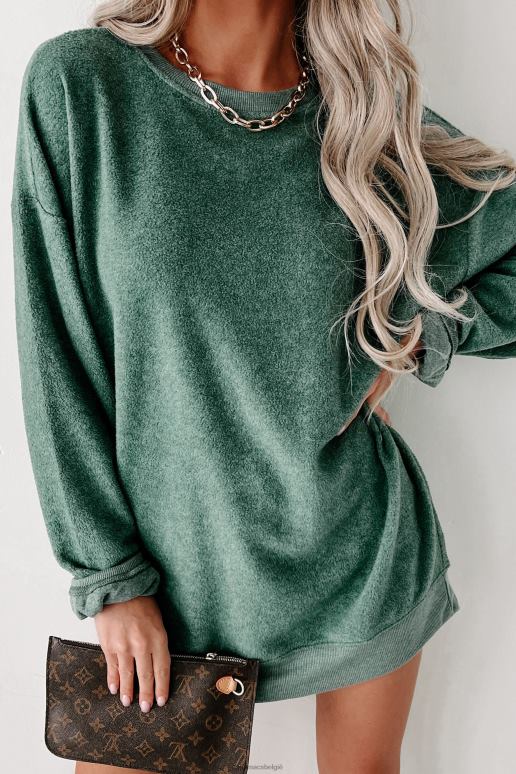 jagersgroen oversized fleecetrui NanaMacs HPTT927