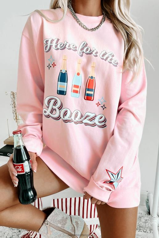 lichtroze de reden dat ik hier ben grafische crewneck NanaMacs HPTT1008