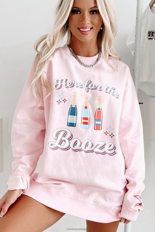 lichtroze de reden dat ik hier ben grafische crewneck NanaMacs HPTT1008