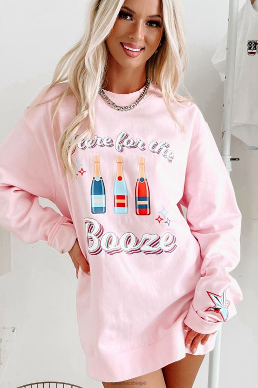 lichtroze de reden dat ik hier ben grafische crewneck NanaMacs HPTT1008