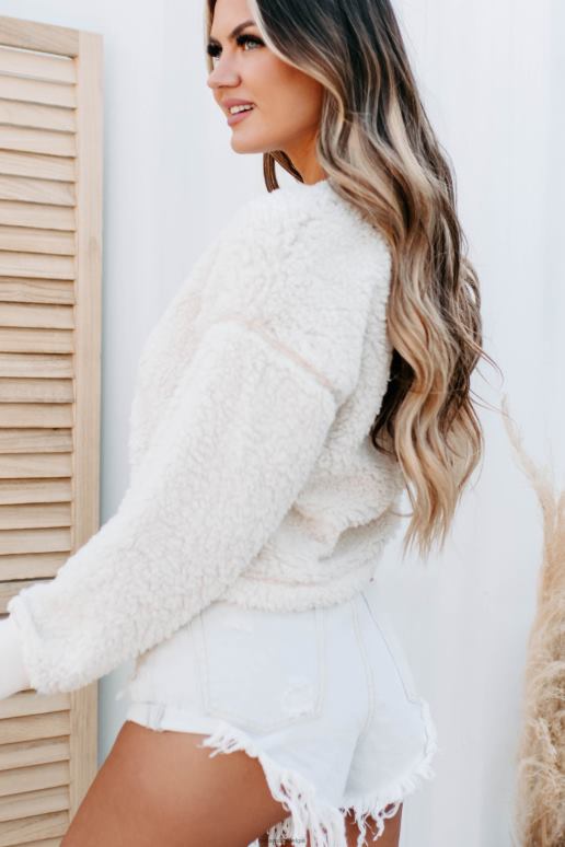 room best in basic sherpa sweatshirt met ronde hals NanaMacs HPTT1737