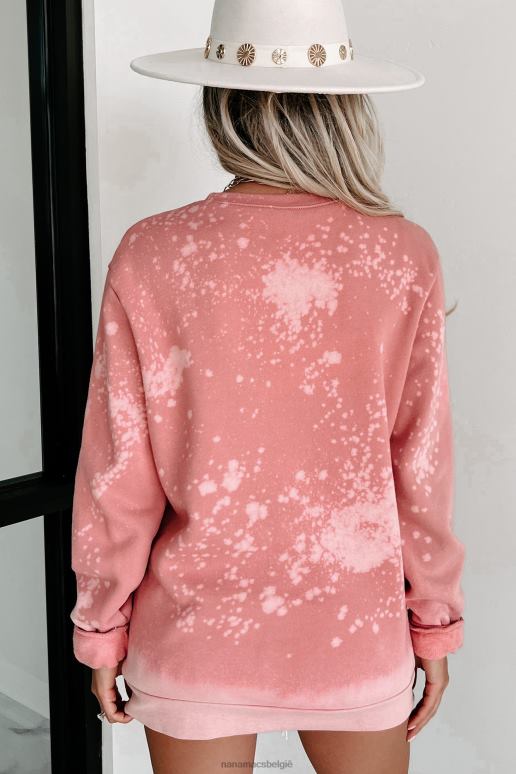 roos gebleekt sweatshirt met ronde hals NanaMacs HPTT824