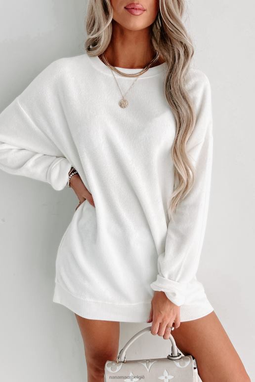 slagroom oversized fleecetrui NanaMacs HPTT909