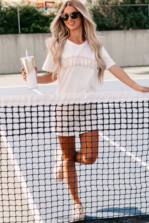 wit jetsetter graphic - meerdere shirtopties NanaMacs HPTT1002