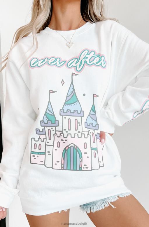 wit nog lang en gelukkig grafische ronde hals NanaMacs HPTT1056