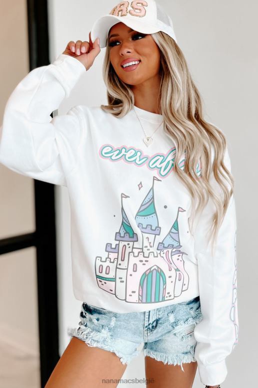 wit nog lang en gelukkig grafische ronde hals NanaMacs HPTT1056