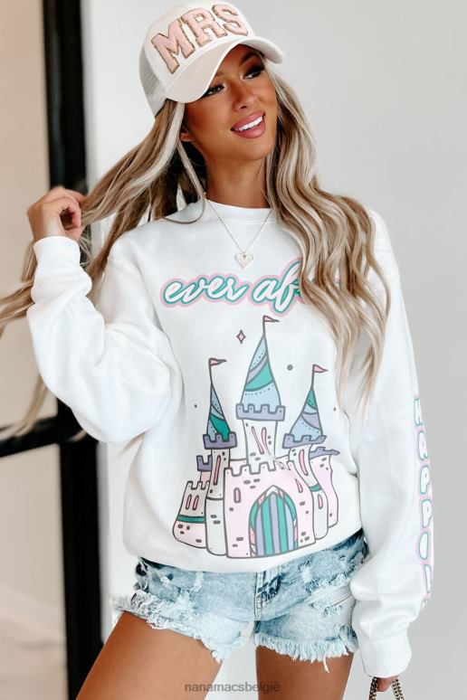 wit nog lang en gelukkig grafische ronde hals NanaMacs HPTT1056