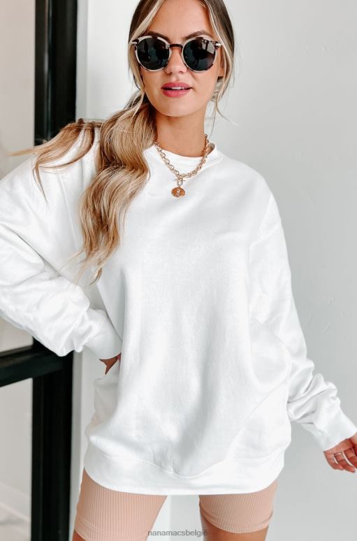 wit/zwarte tekst-hoes xoxo grafische ronde hals NanaMacs HPTT1062