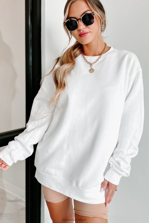 wit/zwarte tekst-hoes xoxo grafische ronde hals NanaMacs HPTT1062