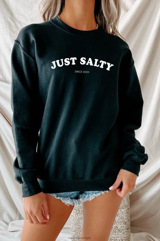 zwart gewoon zoute grafische meerdere shirtopties NanaMacs HPTT1057