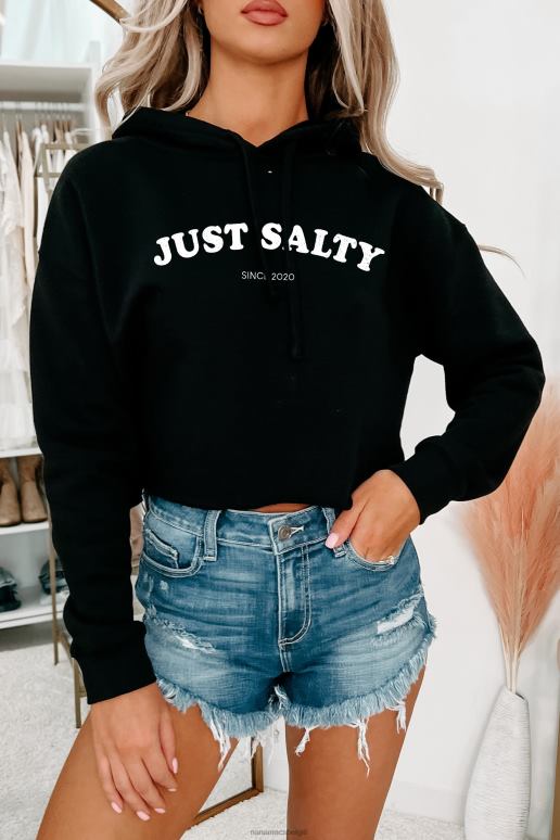 zwart gewoon zoute grafische meerdere shirtopties NanaMacs HPTT1057