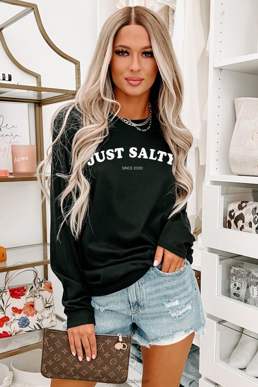 zwart gewoon zoute grafische meerdere shirtopties NanaMacs HPTT1057