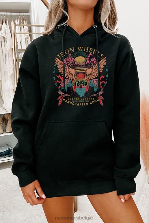 zwart ijzeren wielen grafisch meerdere shirtopties NanaMacs HPTT1004