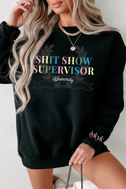 zwart shit show supervisor meerdere grafische shirtopties NanaMacs HPTT1014