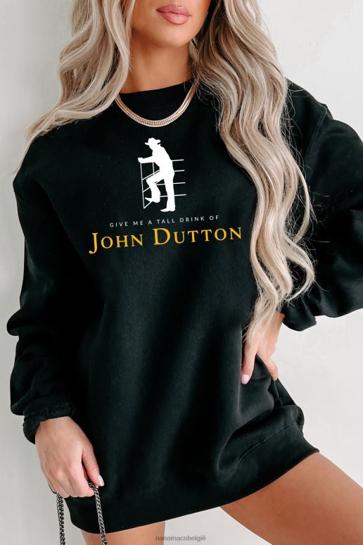 zwart tall drink of john graphic meerdere shirtopties NanaMacs HPTT1043