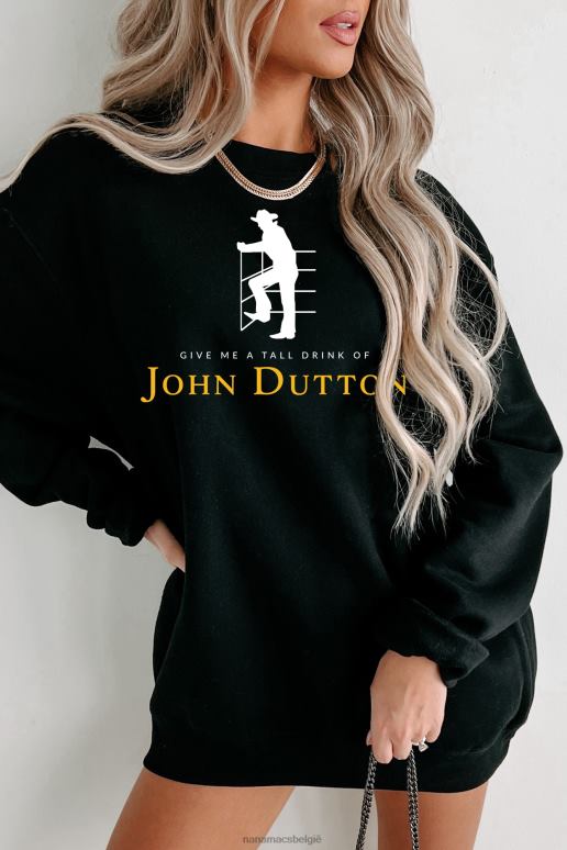 zwart tall drink of john graphic meerdere shirtopties NanaMacs HPTT1043