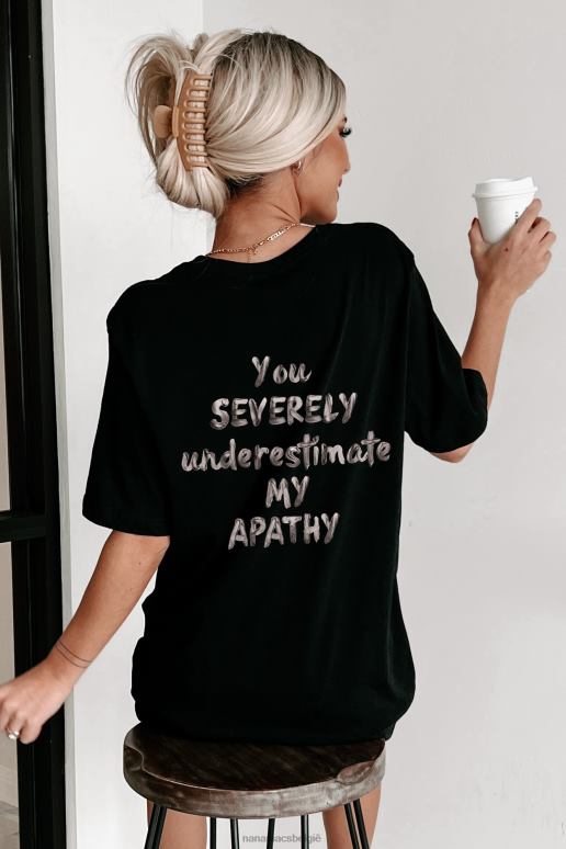 zwart zwaar onderschatte dubbelzijdige grafische meerdere shirtopties NanaMacs HPTT1032