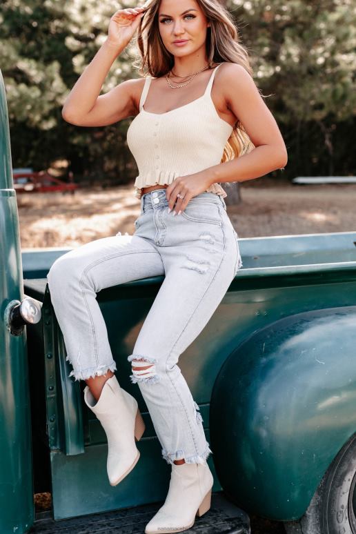 natuurlijk door alles trui gebreide tanktop NanaMacs HPTT1687