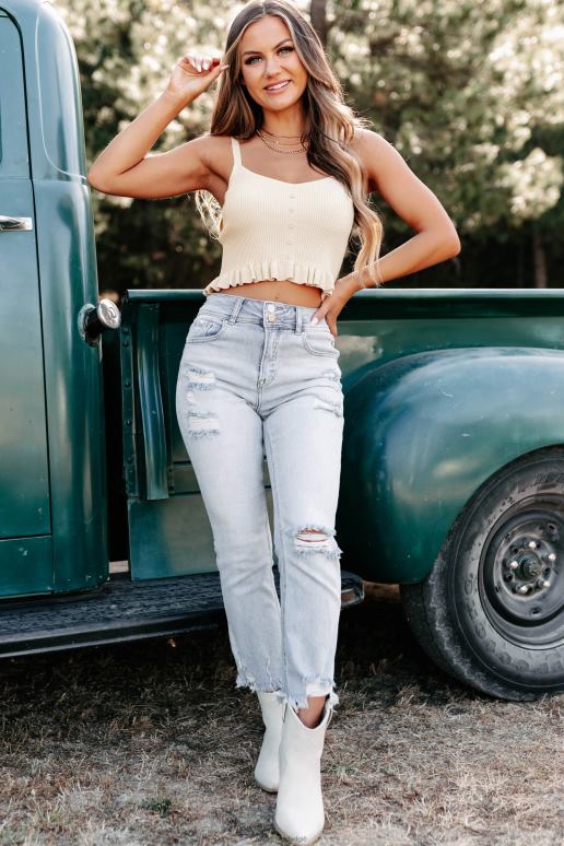 natuurlijk door alles trui gebreide tanktop NanaMacs HPTT1687