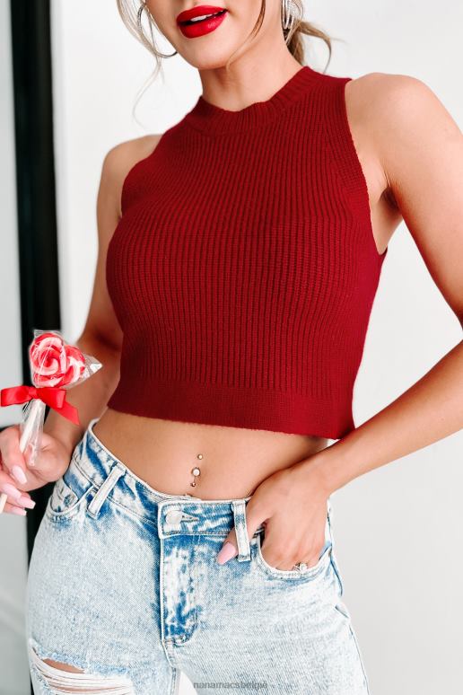 rood zal wonderen nooit ophouden crop sweater tank NanaMacs HPTT1237