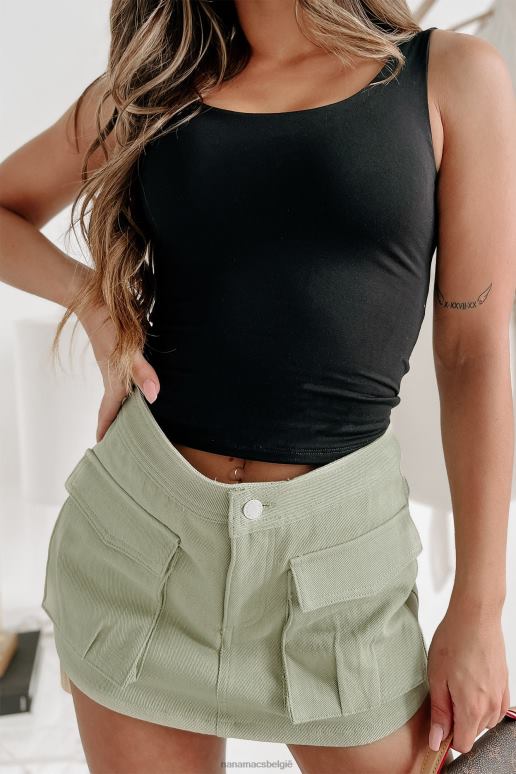 zwart standvastige tanktop met ronde hals NanaMacs HPTT541