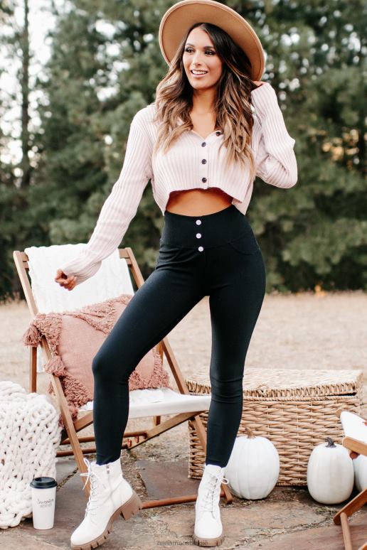 blozen ester cropped sweater met knopen NanaMacs HPTT1313