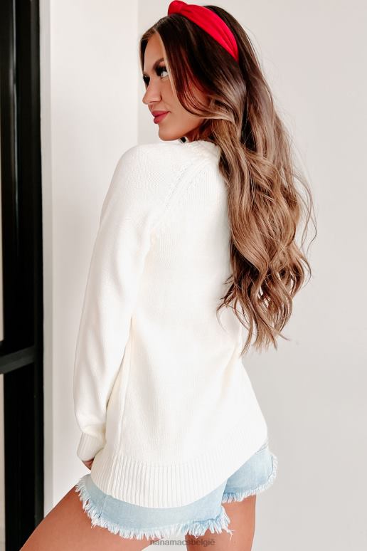 wit touched by love grafische trui NanaMacs HPTT1717