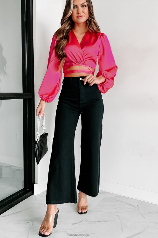 fuchsia got me in knots satijnen wikkeltop NanaMacs HPTT99