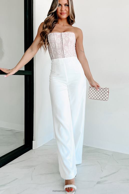 mistige mauve tot ziens strapless korsettopje met textuur NanaMacs HPTT22