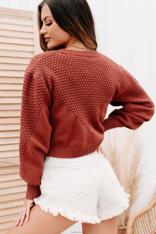 kaneel wil dat je rond cropped getextureerde cardigan NanaMacs HPTT1741