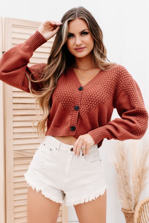 kaneel wil dat je rond cropped getextureerde cardigan NanaMacs HPTT1741