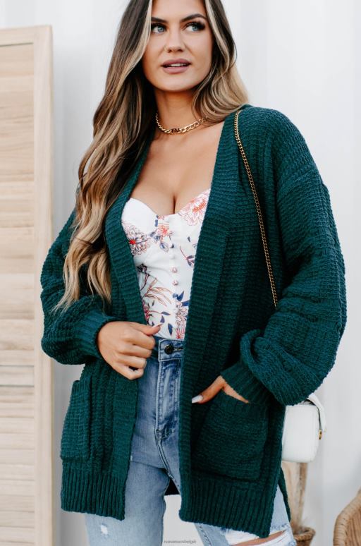 smaragd eldora chenille gebreid vest NanaMacs HPTT3740