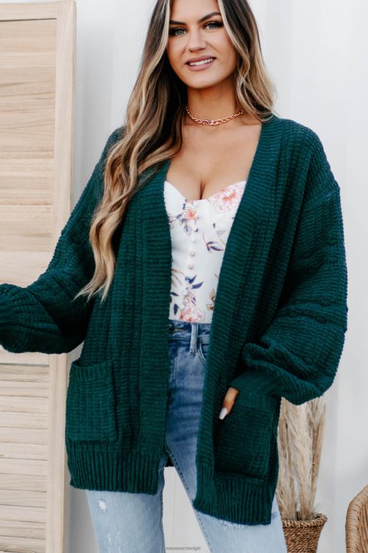 smaragd eldora chenille gebreid vest NanaMacs HPTT3740