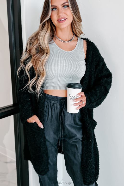 zwart zeg dat je open vest blijft NanaMacs HPTT3738